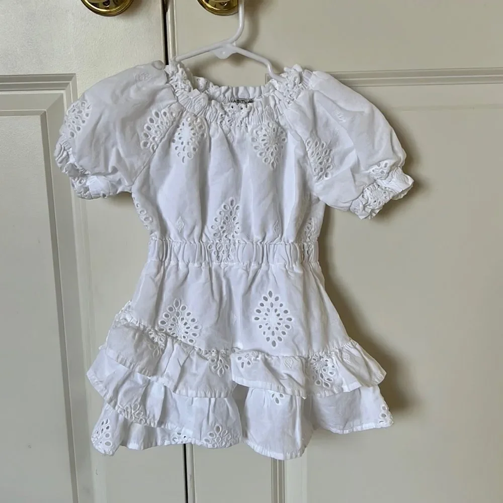 HABITUAL Girls Eyelet Dress